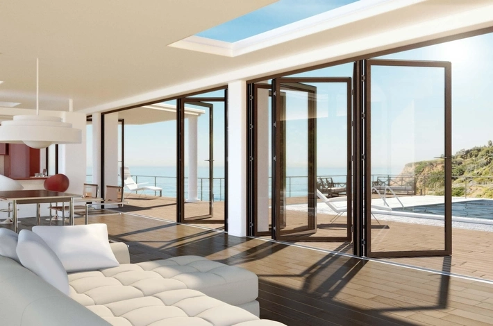 Aluminium Glass Sliding Folding Doors
