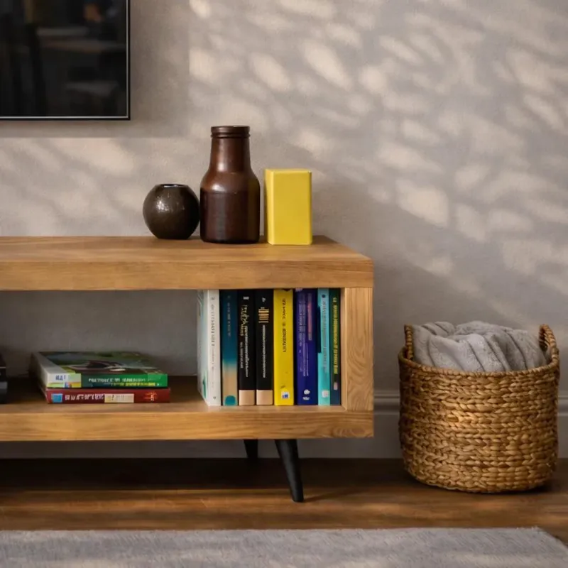 mid-century-plywood-tv-console-shelf-detail