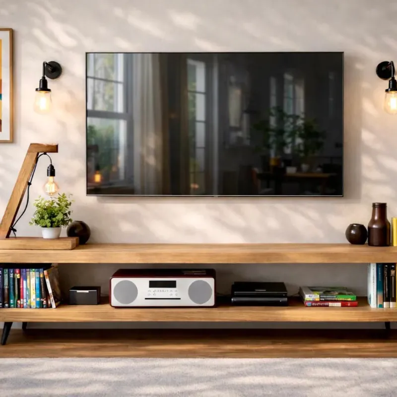 rustic-mid-century-plywood-console-steel-base